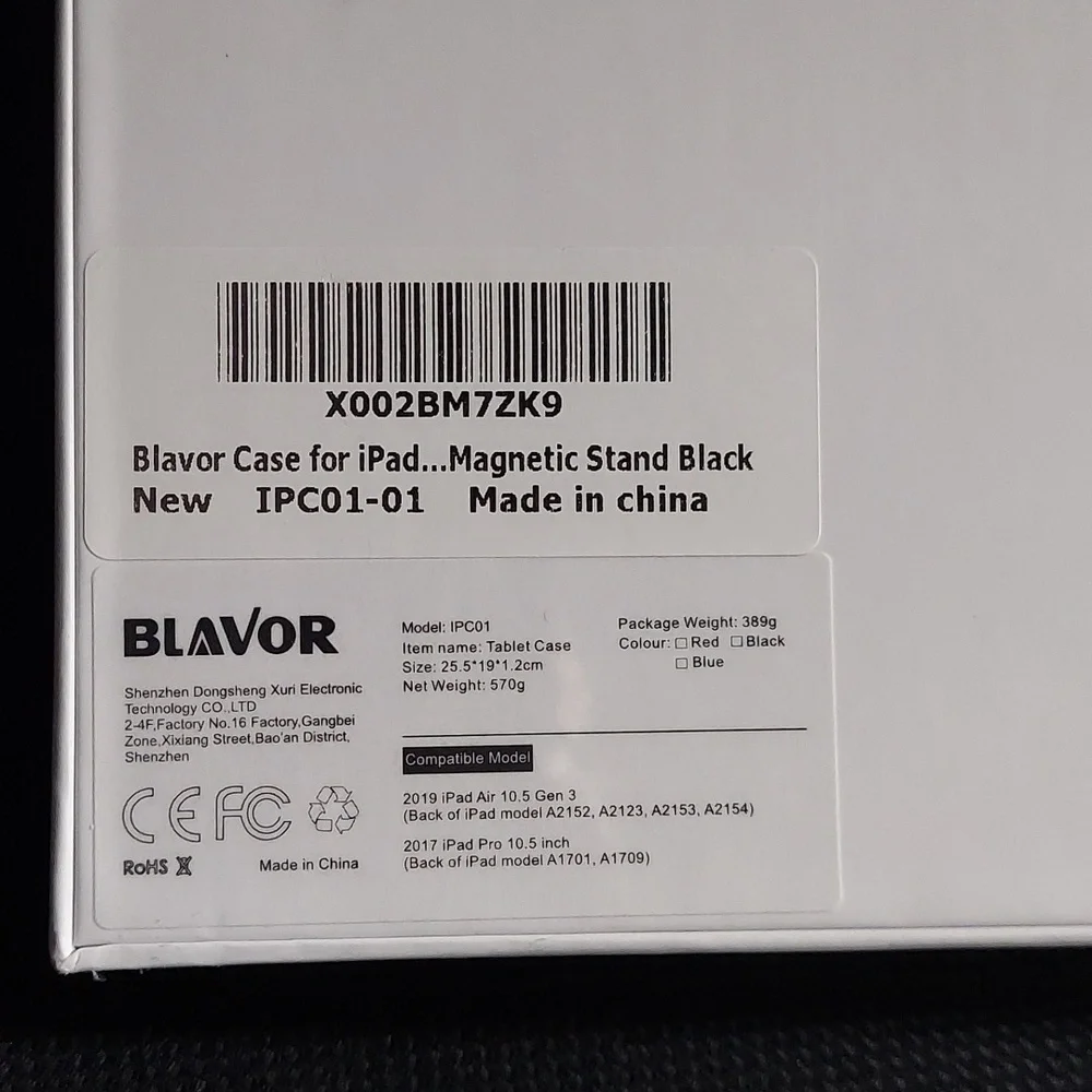 Blavor‎ Protective iPad Case - Black Sealed